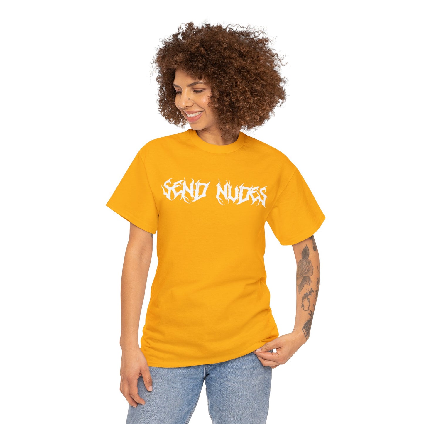 "Send Nudes" Unisex Heavy Cotton Tee