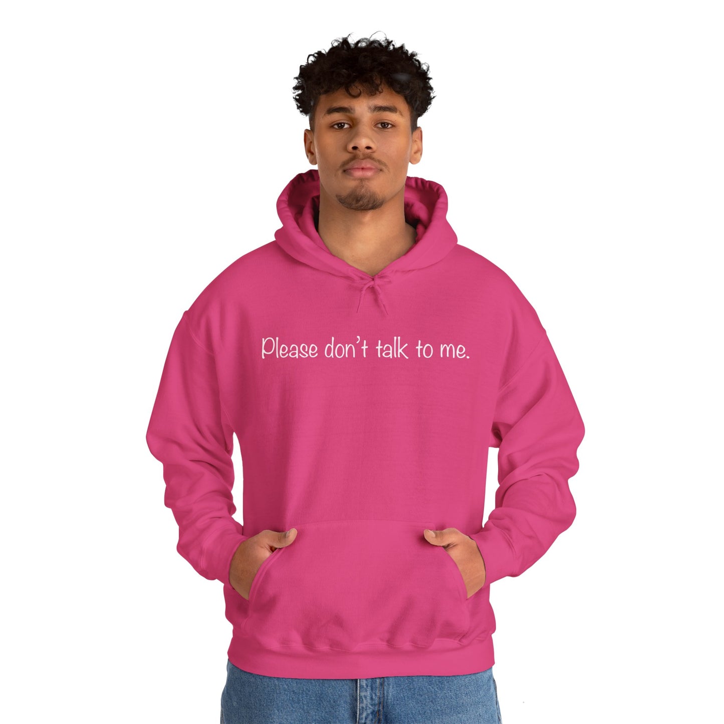 "Please Don't Talk To Me" Unisex Heavy Blend™ Hooded Sweatshirt