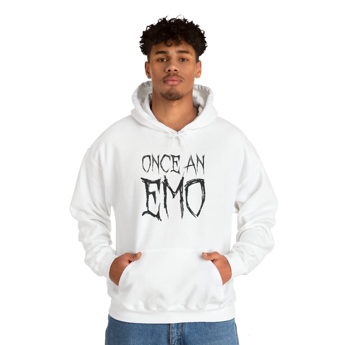 "Once An Emo, Always An Emo" Unisex Heavy Blend™ Hooded Sweatshirt
