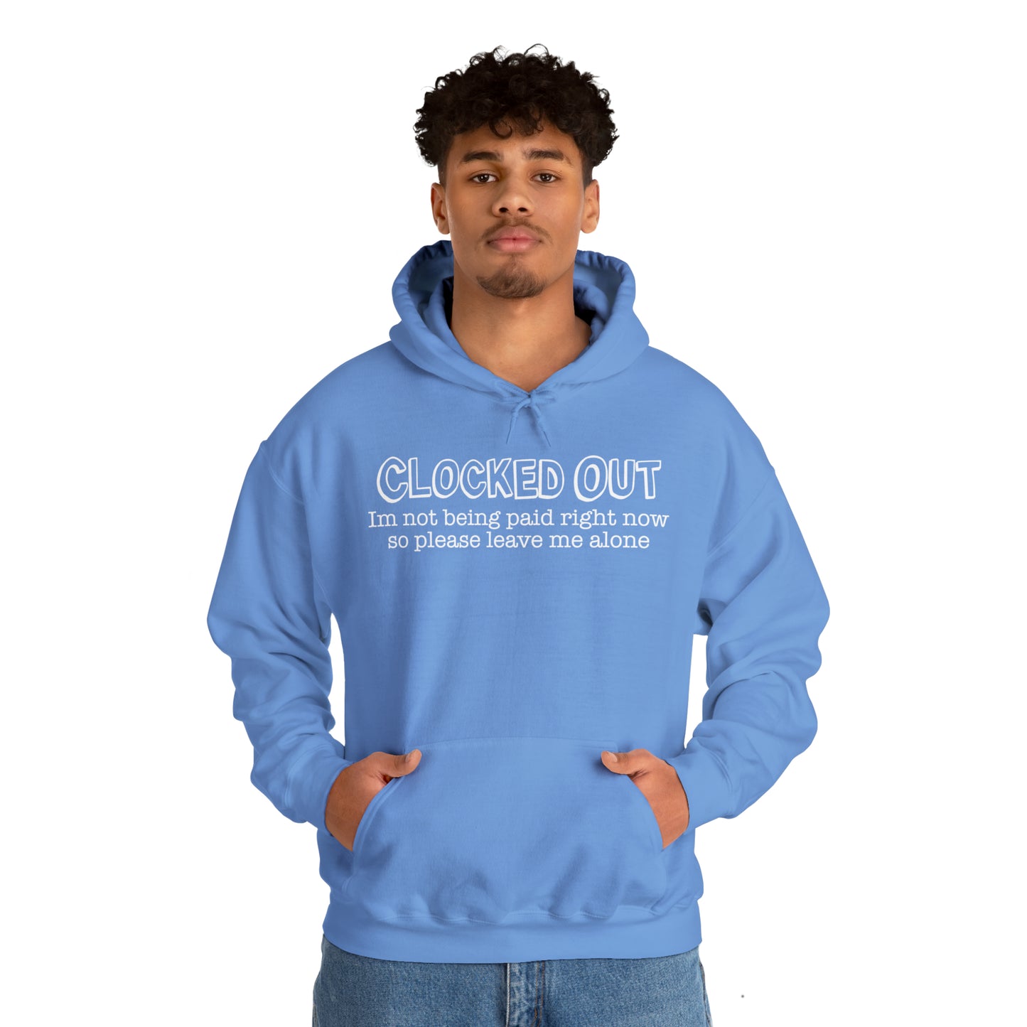 "Clocked Out" Hooded Sweatshirt
