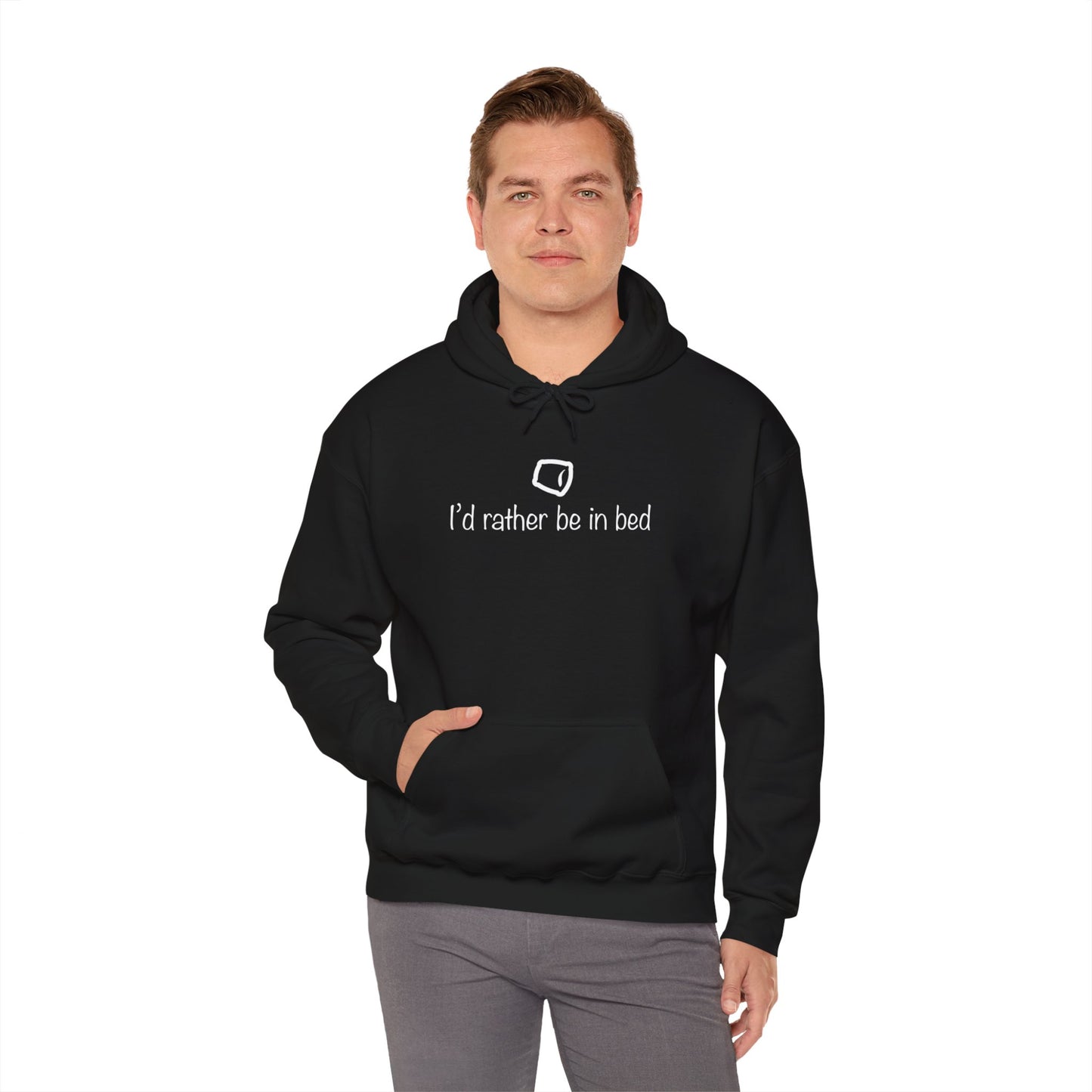 "I'd Rather Be In Bed" Unisex Heavy Blend™ Hooded Sweatshirt