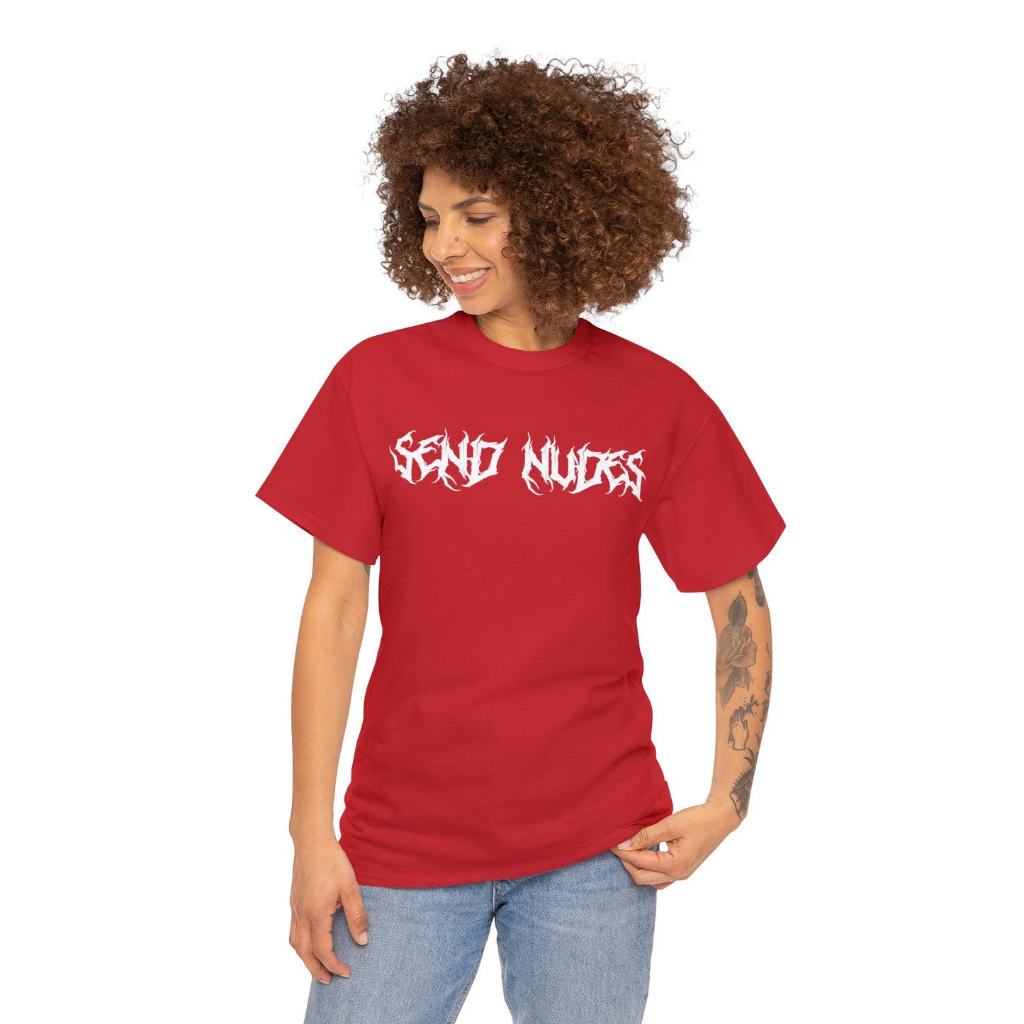 "Send Nudes" Unisex Heavy Cotton Tee