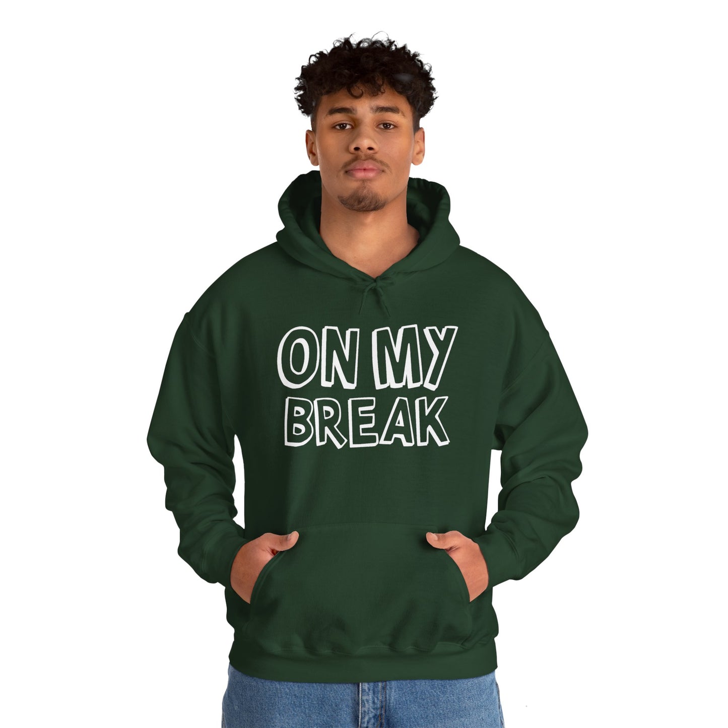 "On My Break" Unisex Heavy Blend™ Hooded Sweatshirt - Front Only