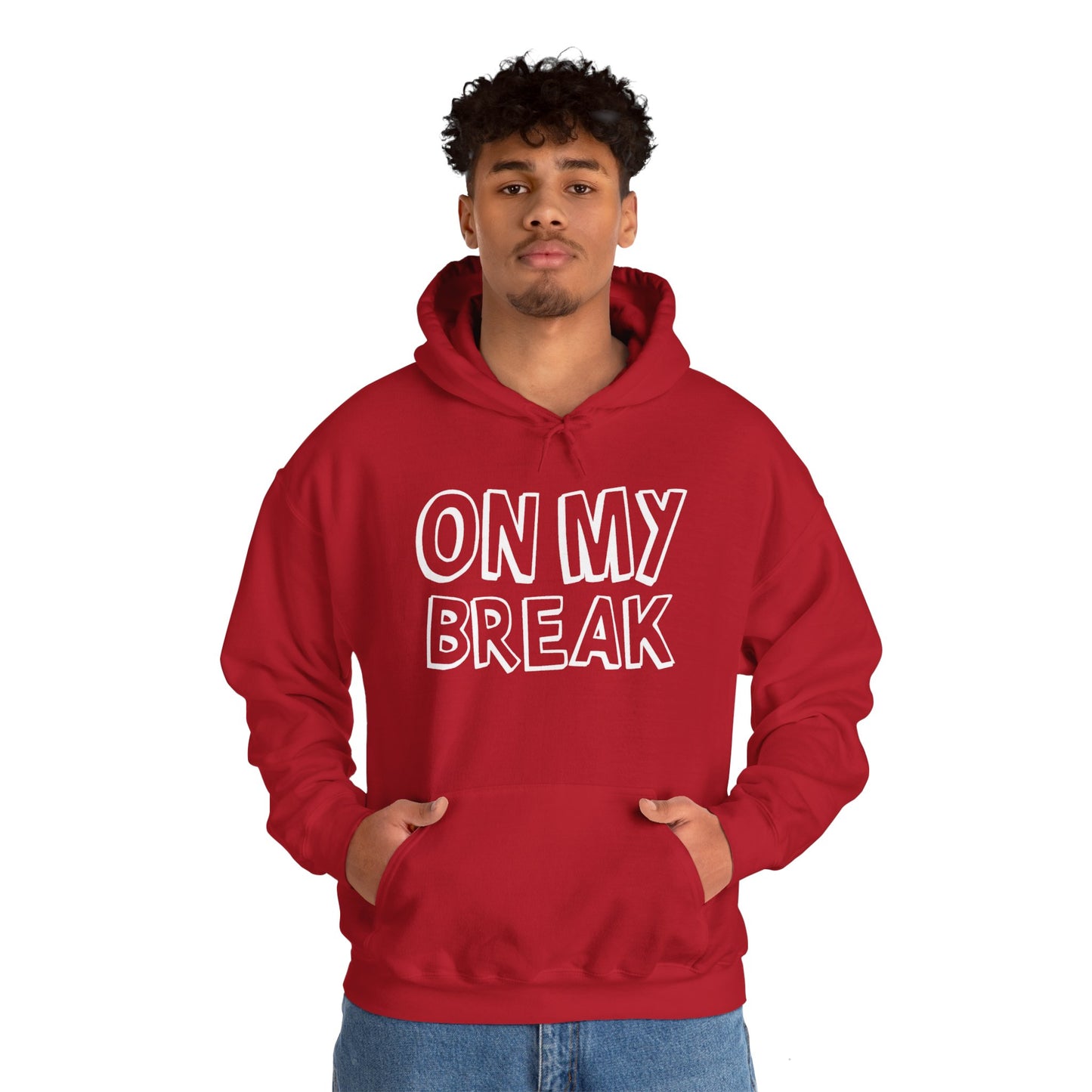 "On My Break" Unisex Heavy Blend™ Hooded Sweatshirt - Front Only