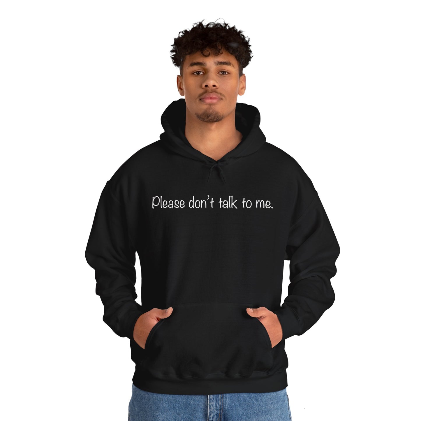 "Please Don't Talk To Me" Unisex Heavy Blend™ Hooded Sweatshirt