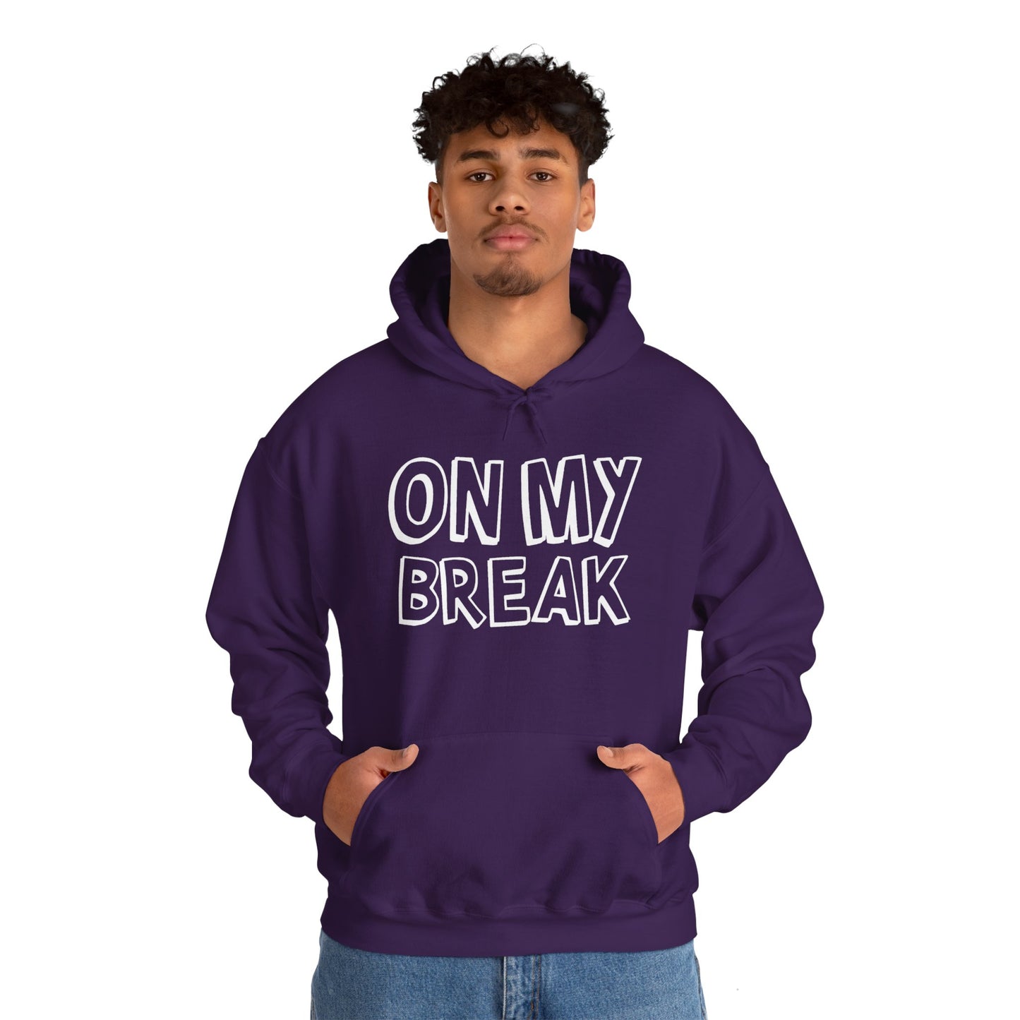 "On My Break" Unisex Heavy Blend™ Hooded Sweatshirt - Front Only