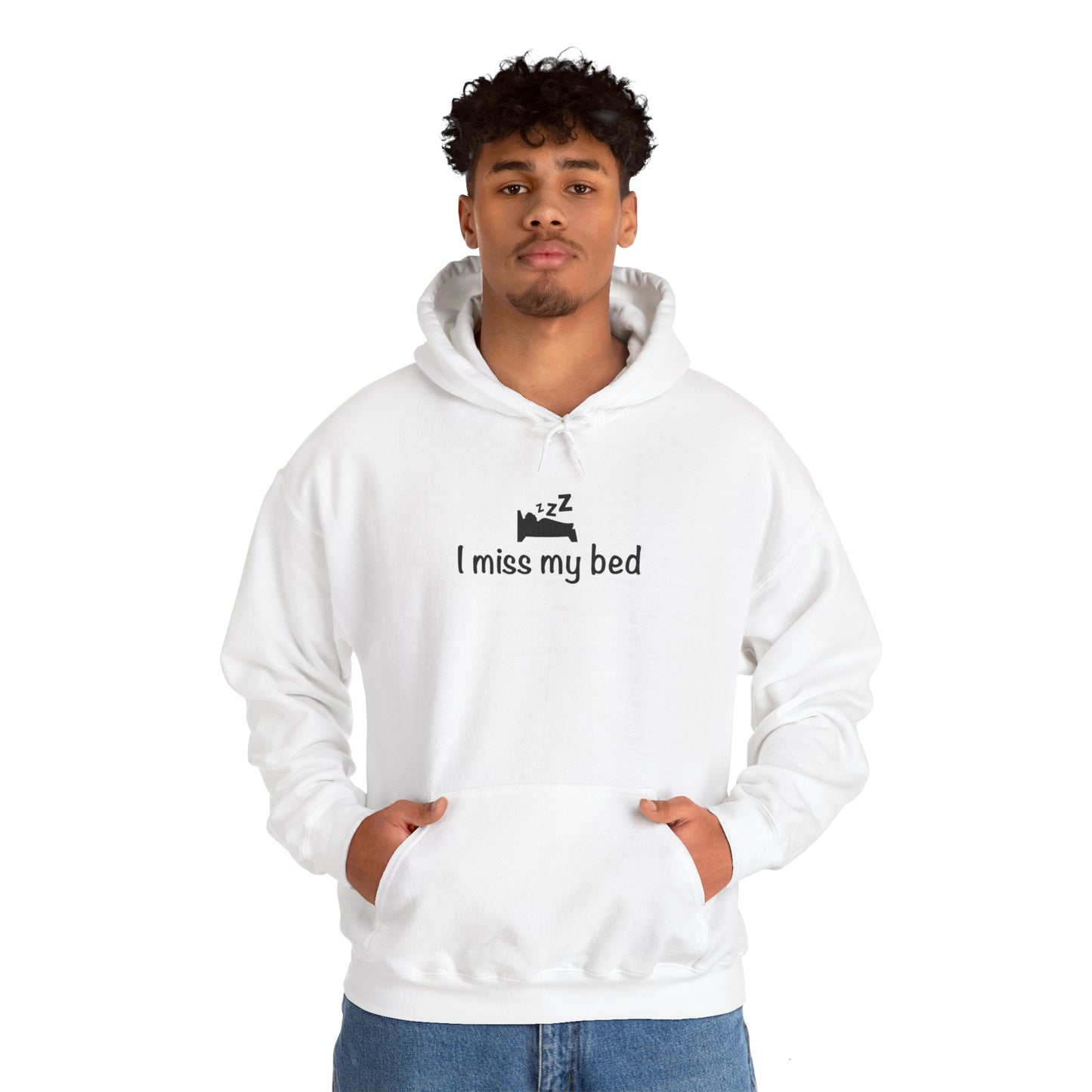 "I Miss My Bed" Unisex Heavy Blend™ Hooded Sweatshirt