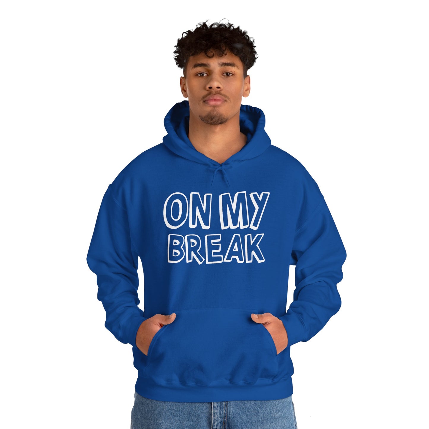 "On My Break" Unisex Heavy Blend™ Hooded Sweatshirt - Front Only