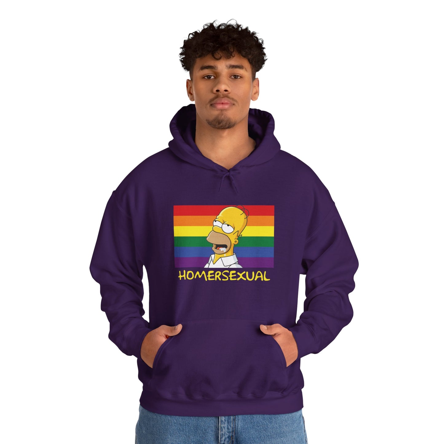 "Homersexual (The Simpsons)" Unisex Heavy Blend™ Hooded Sweatshirt
