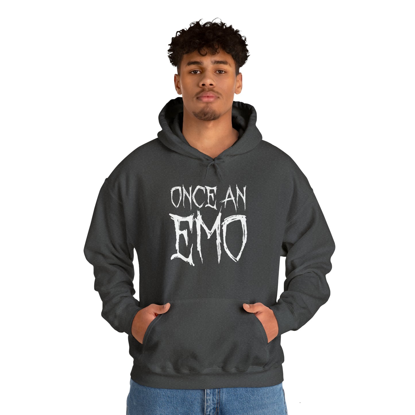 "Once An Emo, Always An Emo" Unisex Heavy Blend™ Hooded Sweatshirt