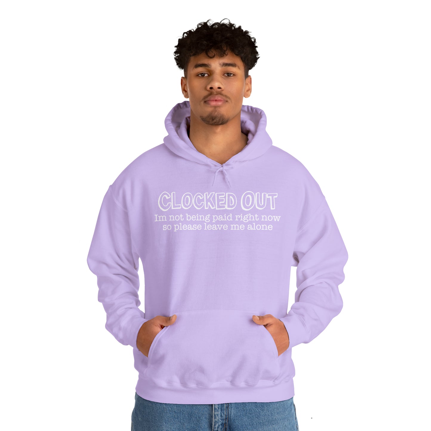 "Clocked Out" Hooded Sweatshirt
