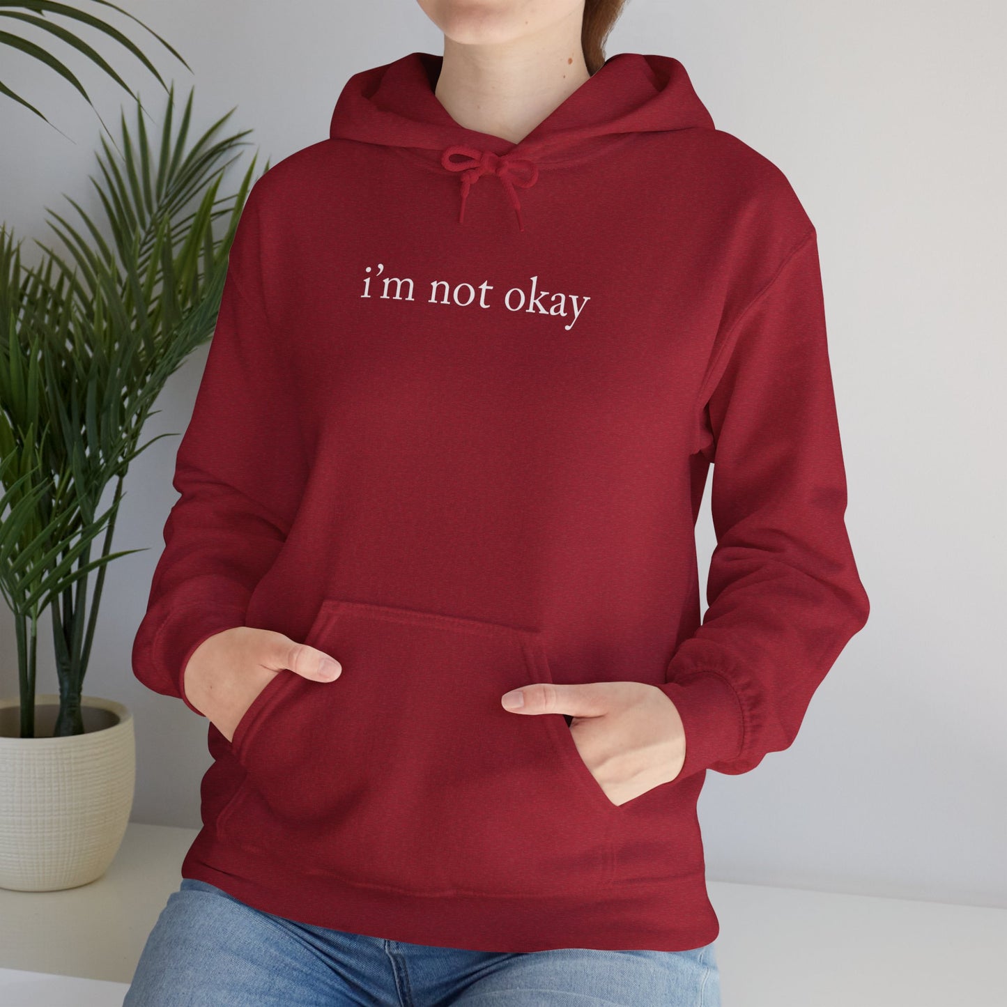 "I'm Not Okay" Unisex Heavy Blend™ Hooded Sweatshirt