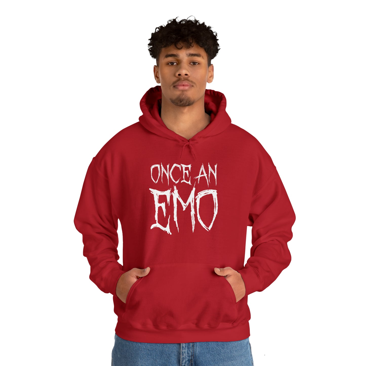 "Once An Emo, Always An Emo" Unisex Heavy Blend™ Hooded Sweatshirt