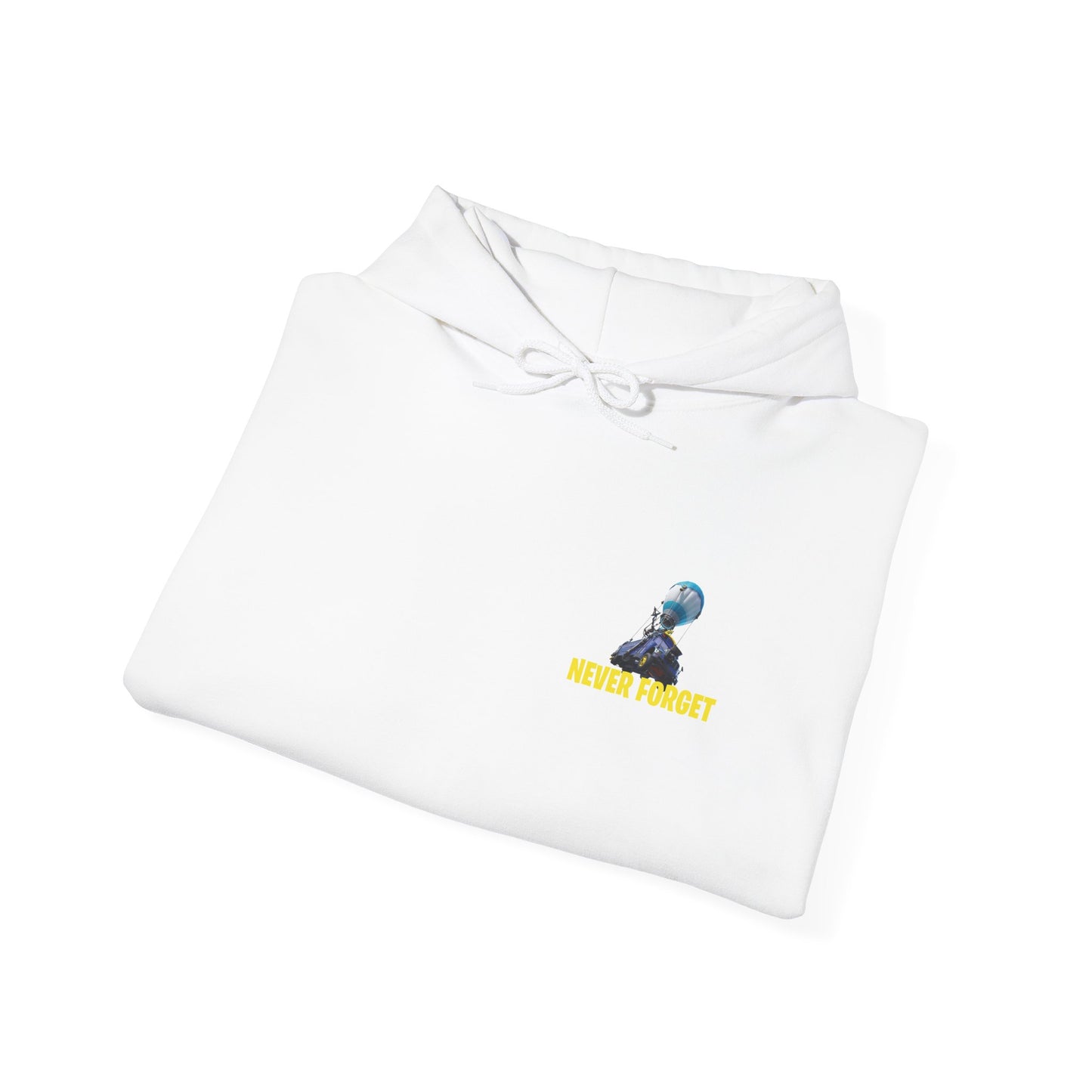 "Never Forget (Tilted Towers - Fortnite)" Unisex Heavy Blend™ Hooded Sweatshirt