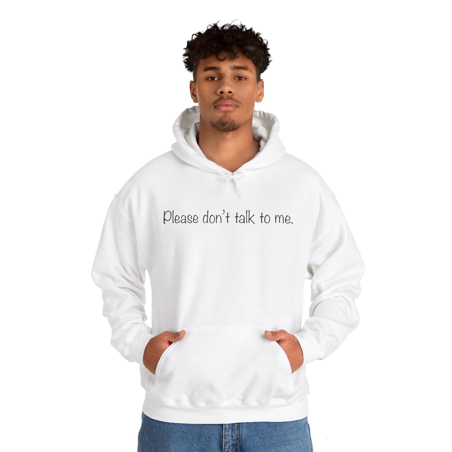 "Please Don't Talk To Me" Unisex Heavy Blend™ Hooded Sweatshirt