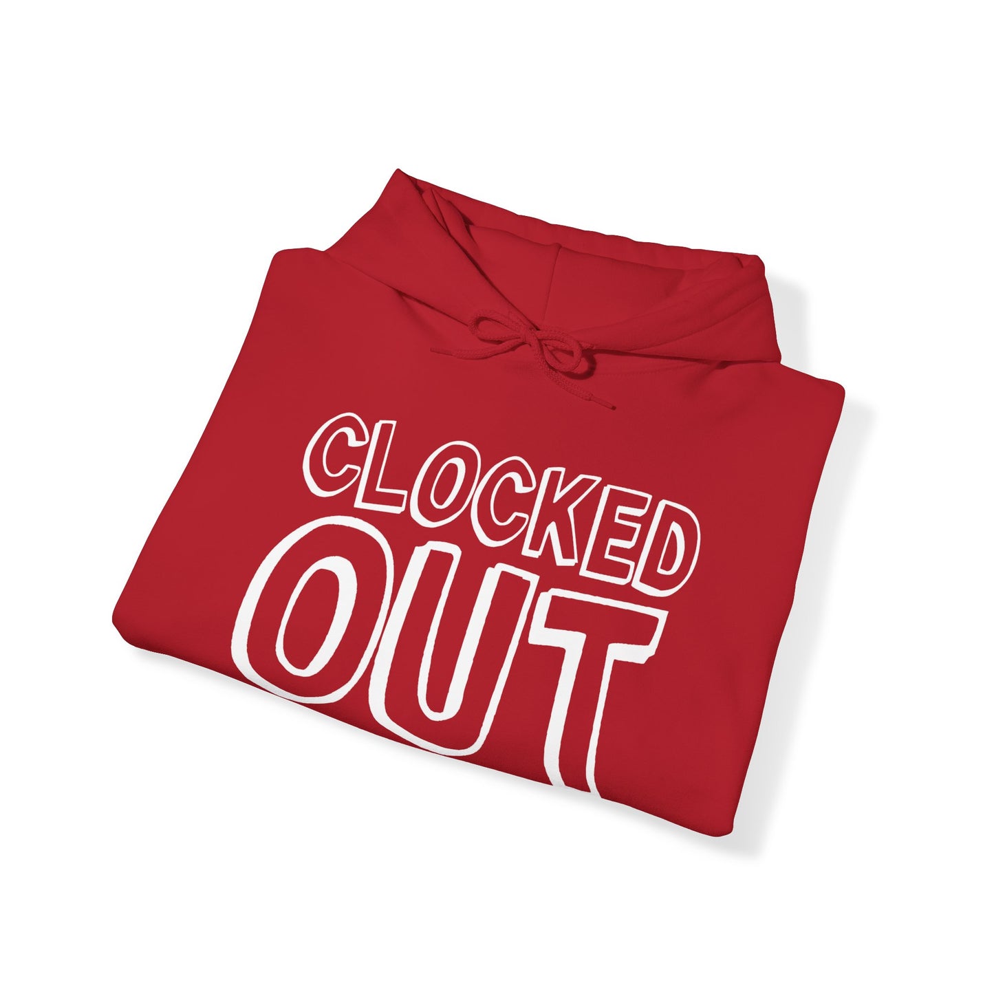 "Clocked Out" Unisex Heavy Blend™ Hooded Sweatshirt - Front Only