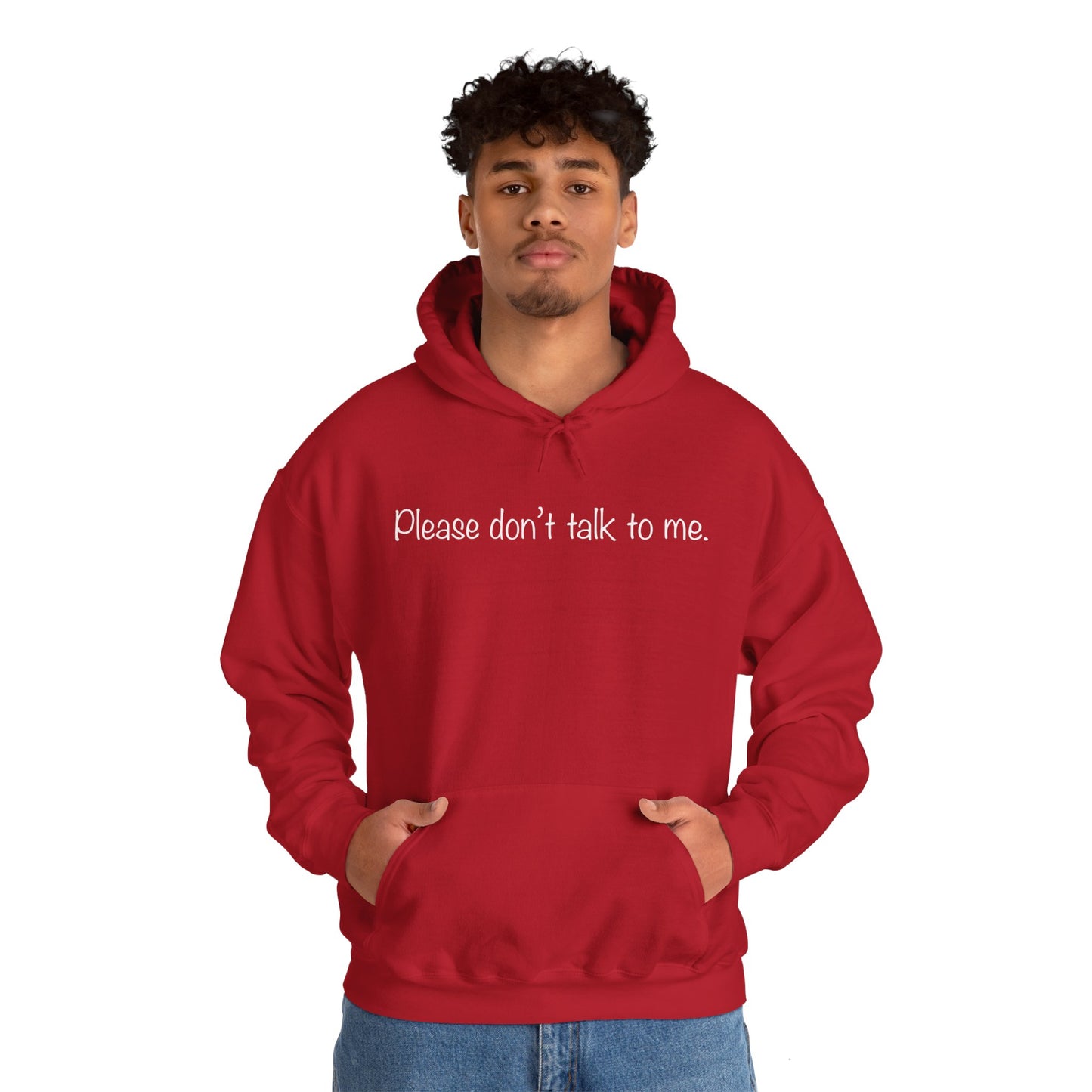 "Please Don't Talk To Me" Unisex Heavy Blend™ Hooded Sweatshirt