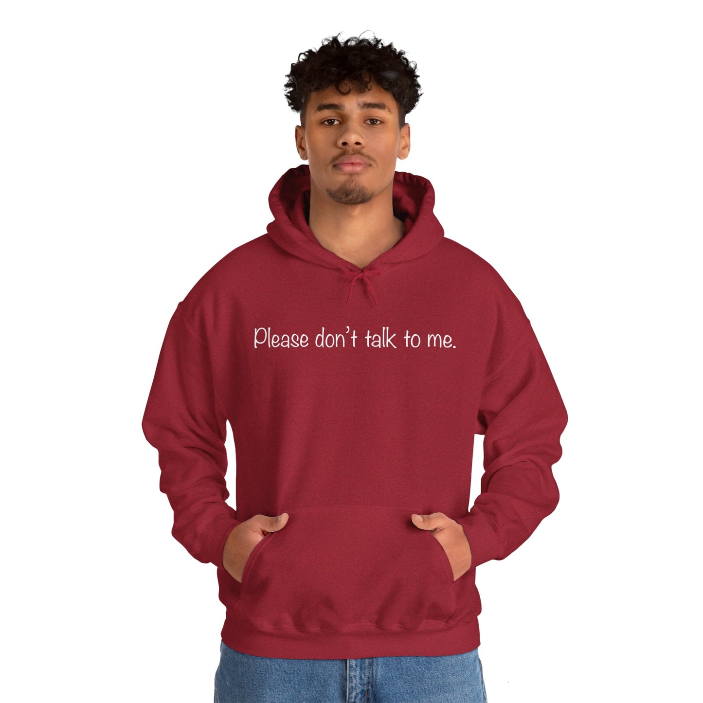 "Please Don't Talk To Me" Unisex Heavy Blend™ Hooded Sweatshirt