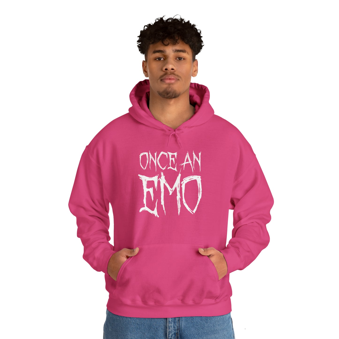 "Once An Emo, Always An Emo" Unisex Heavy Blend™ Hooded Sweatshirt