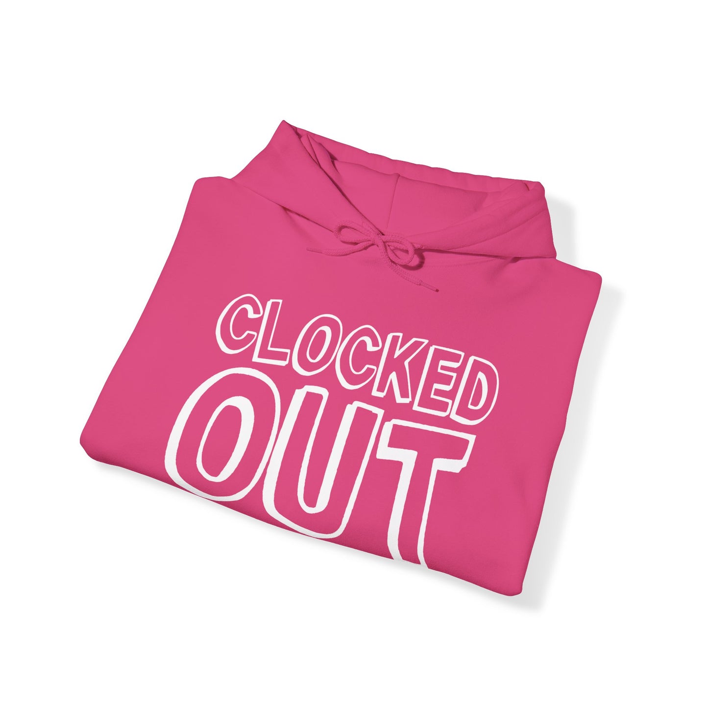 "Clocked Out" Unisex Heavy Blend™ Hooded Sweatshirt - Front Only