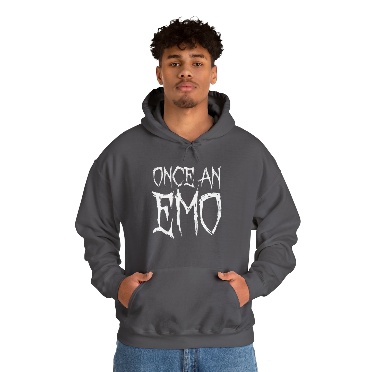 "Once An Emo, Always An Emo" Unisex Heavy Blend™ Hooded Sweatshirt