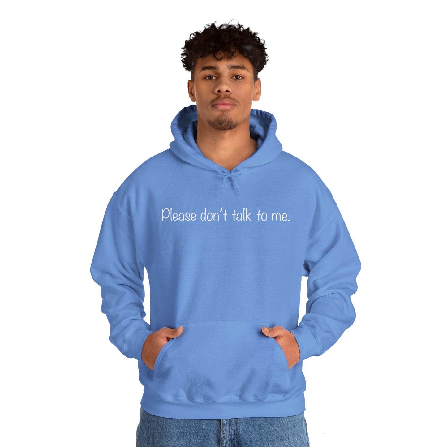 "Please Don't Talk To Me" Unisex Heavy Blend™ Hooded Sweatshirt