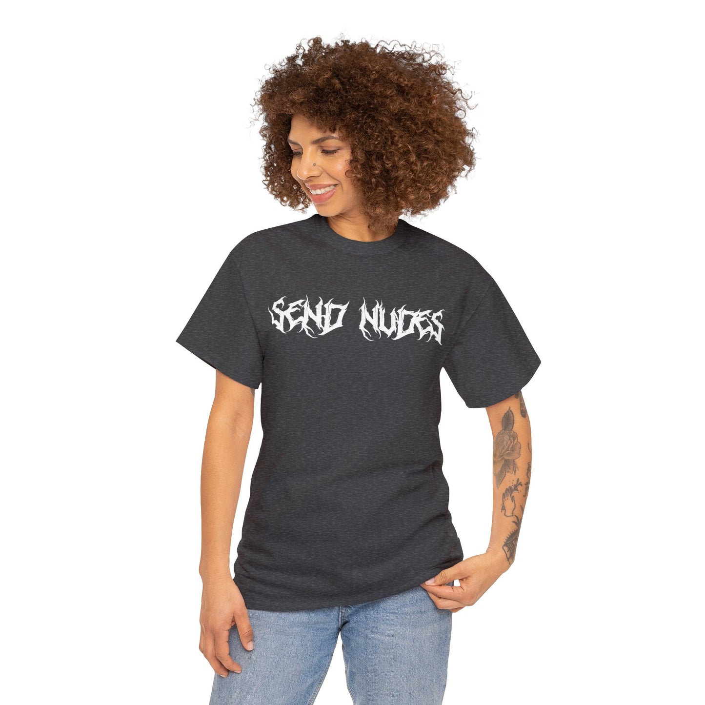 "Send Nudes" Unisex Heavy Cotton Tee