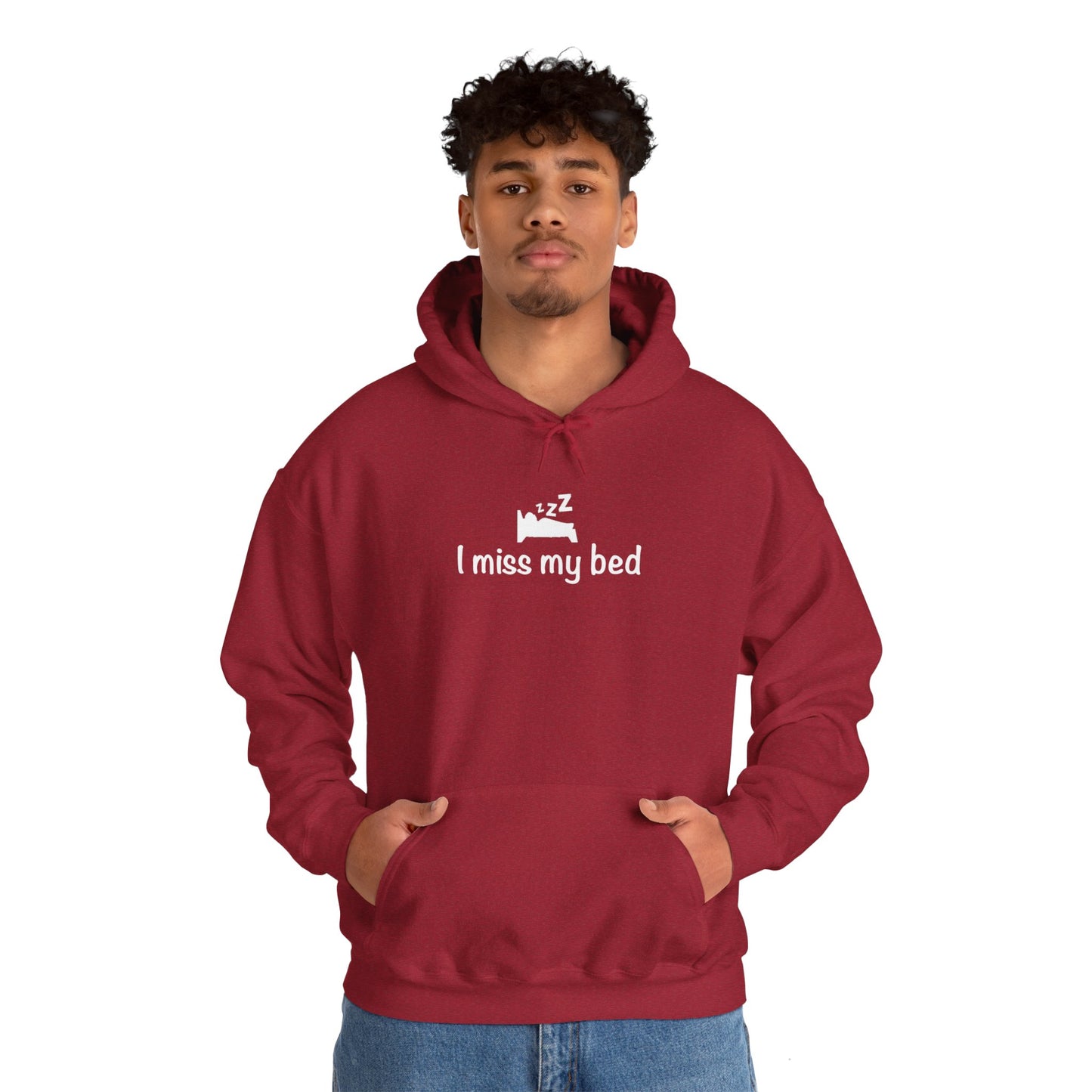"I Miss My Bed" Unisex Heavy Blend™ Hooded Sweatshirt